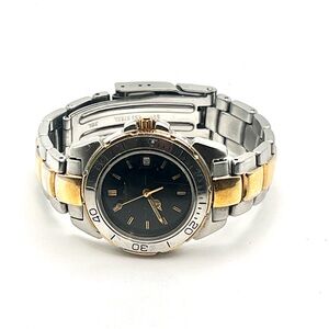 Rare Vintage Sector Womens Watch Two Tone 6" Wrist Date New Battery